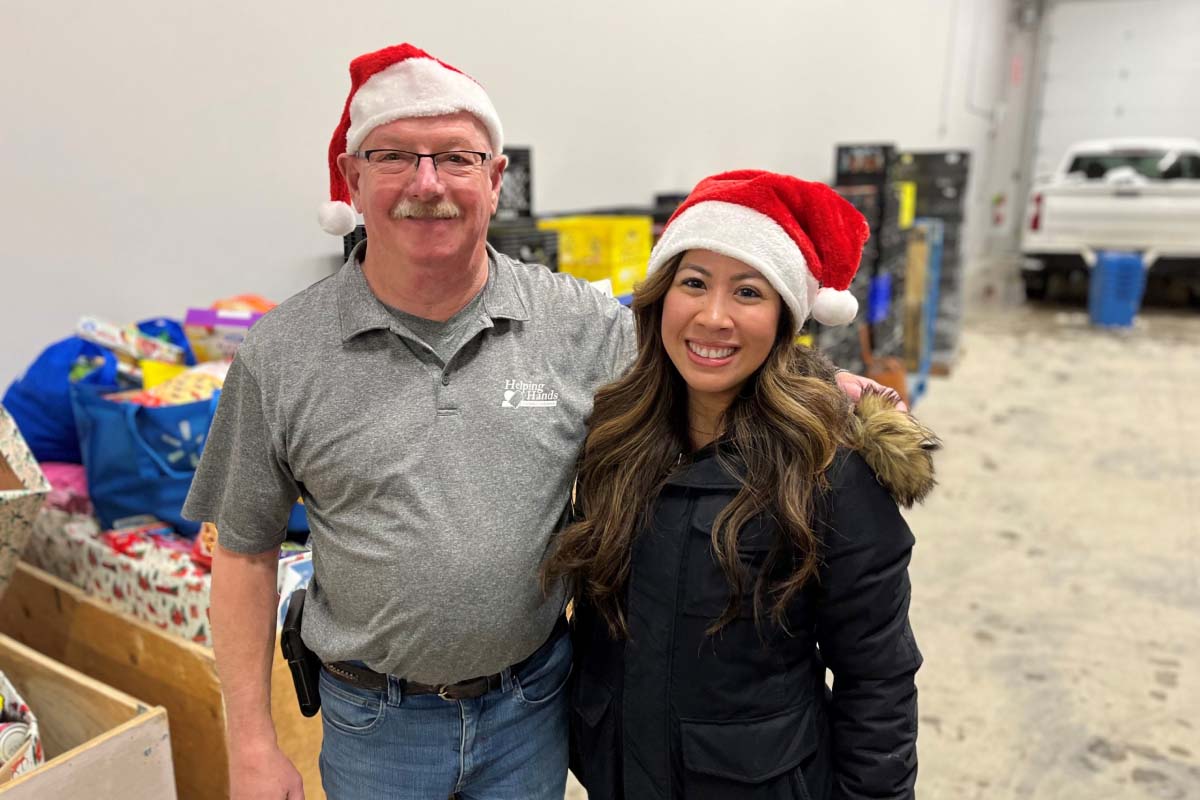 HyLife Holiday Helpers participating in a community giving initiative during the holidays