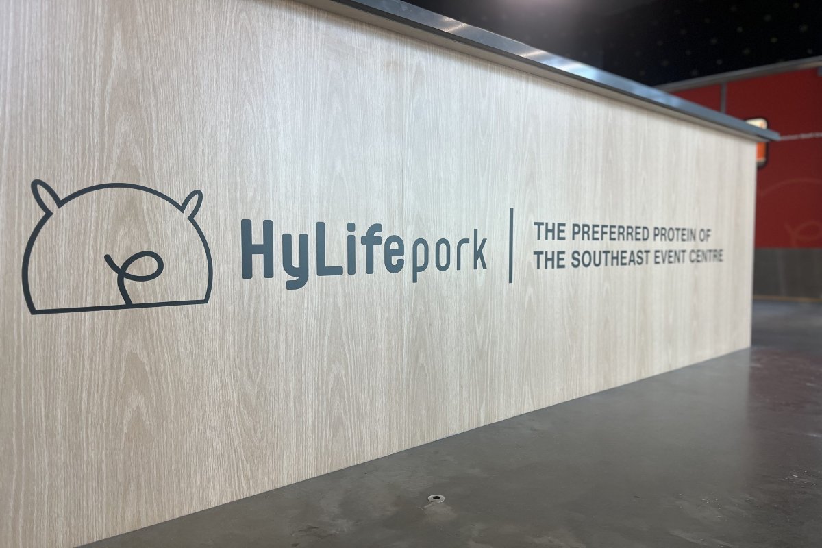 HyLife featured as the official protein sponsor at the Southeast Event Centre in Steinbach Manitoba