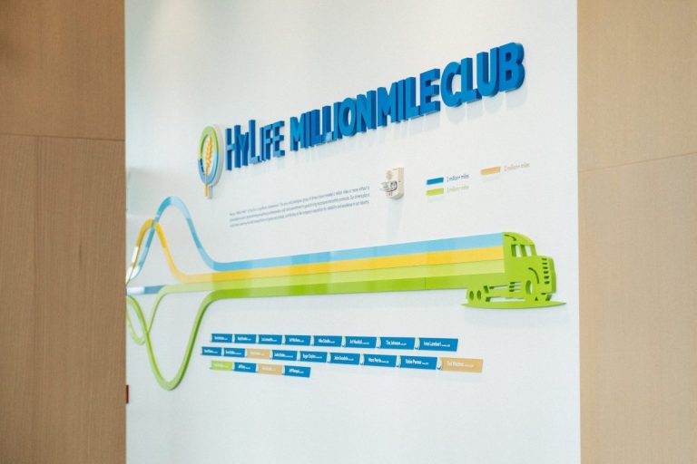 HyLife and LPR drivers celebrating a major safe driving milestone