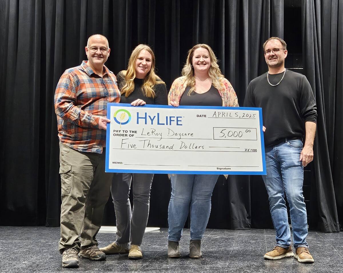 HyLife supporting a community development project in rural Manitoba