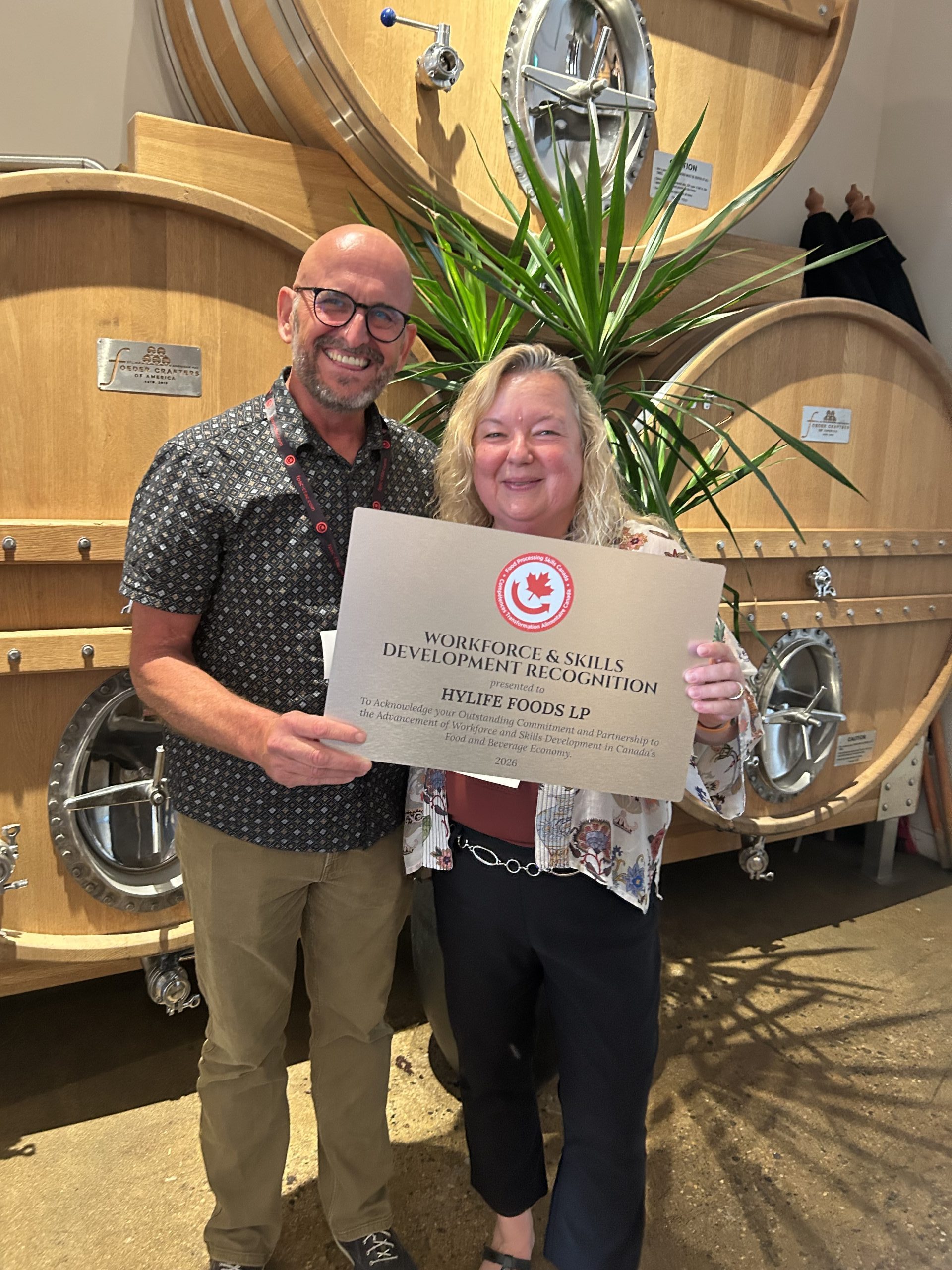 HyLife is being recognized by Food Processing Skills Canada as a recipient of the Workforce & Skills Development Recognition Award.
